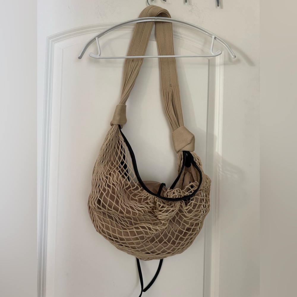 Lemaire Cream Mesh Hobo Bag - Picture 5 of 7